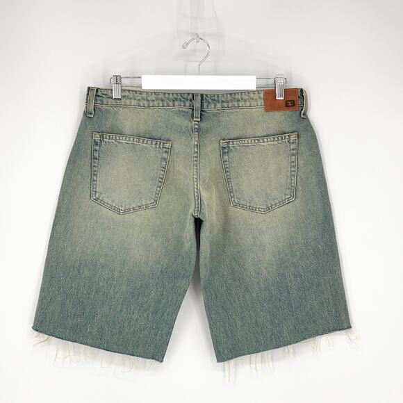 EB Denim Loon Cutoff Denim Shorts Olio Spray Wash Size 28 NWT - Picture 5 of 5